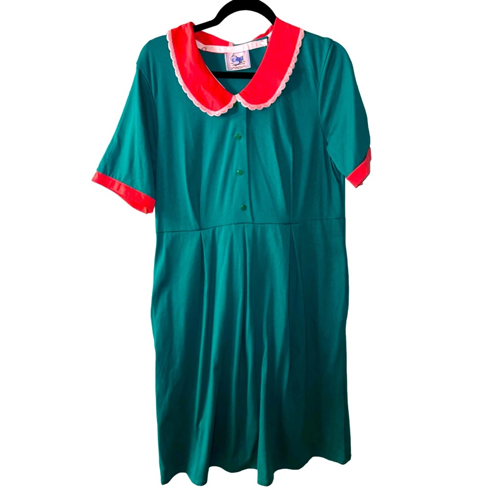 Open back dress with pockets (Sz Med) for seniors,patients, or disabled adults